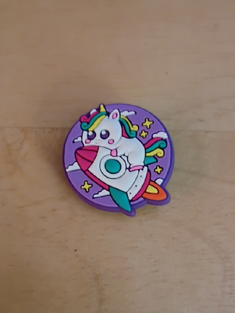 10 for $10 Jibbitz Croc Charms - Unicorn On Rocket Ship - New Shoe Charm